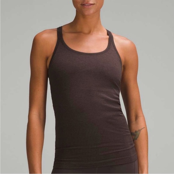 Lululemon Ebb to Street Tank Top Size 12 Espresso - Picture 1 of 6